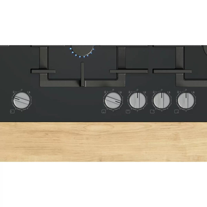 Bosch Series 6 PPM9A6I40, Tempered Glass 90cm Gas Hob in Black