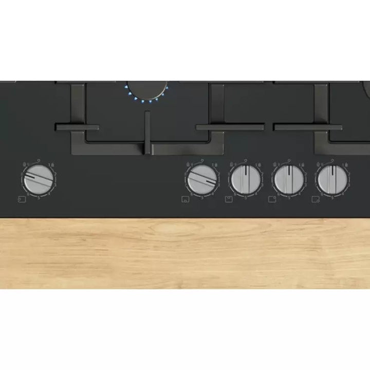 Bosch Series 6 PPM9A6I40, Tempered Glass 90cm Gas Hob in Black