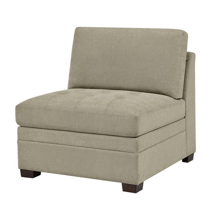 Thomasville Tisdale Beige Fabric Armless Chair