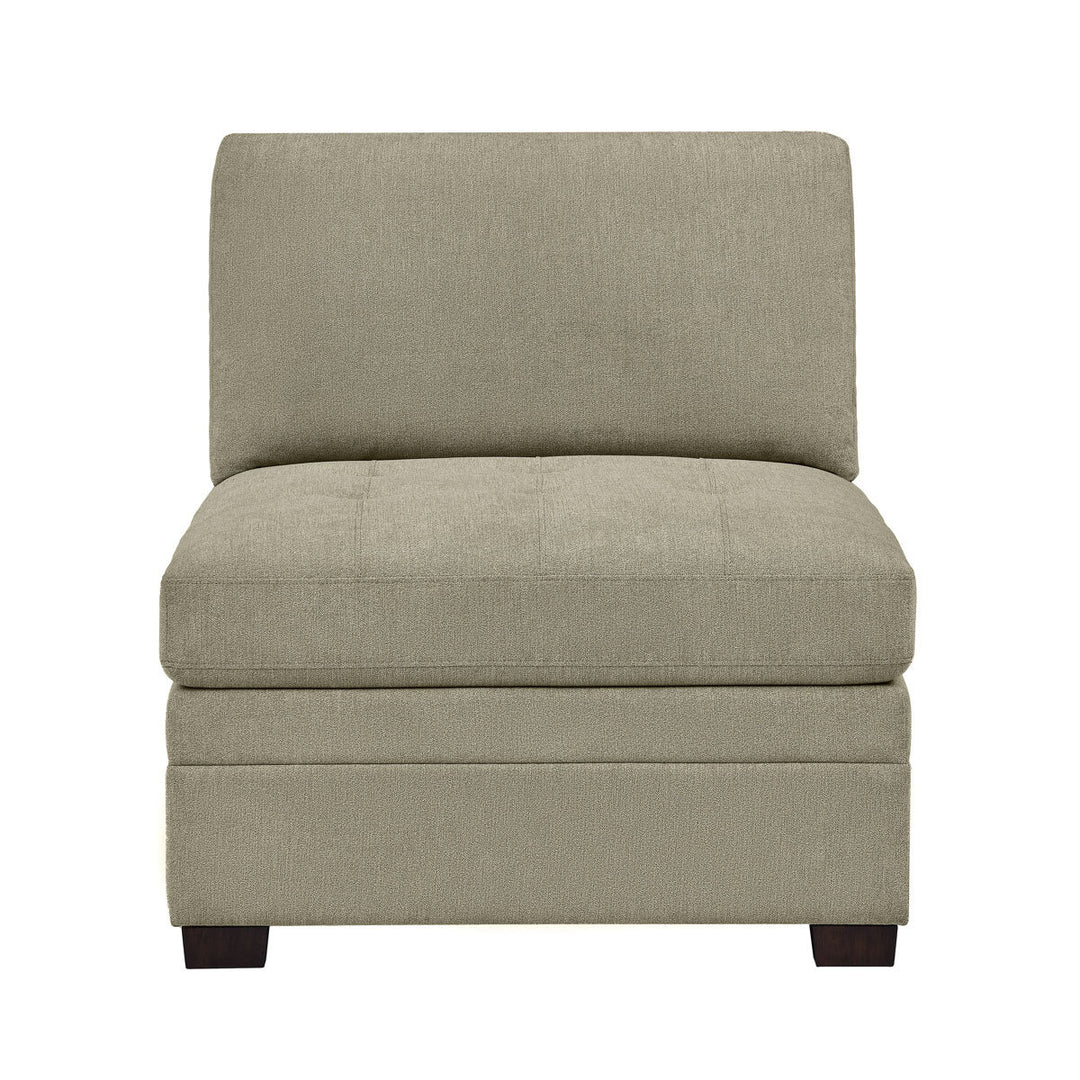 Thomasville Tisdale Beige Fabric Armless Chair