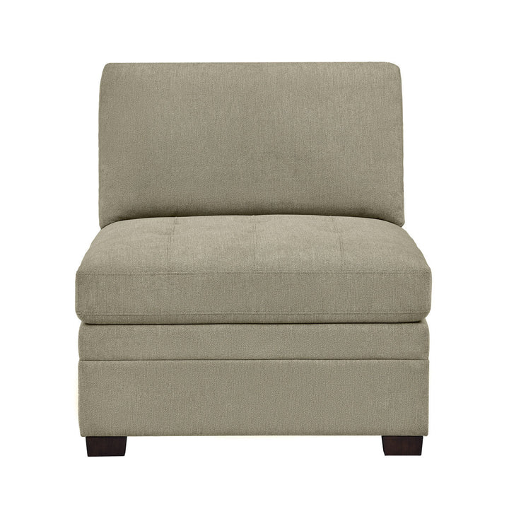 Thomasville Tisdale Beige Fabric Armless Chair