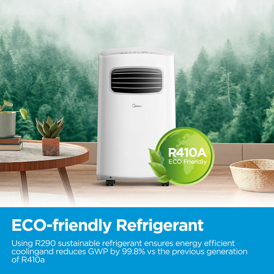 Midea 9K BTU Portable Air Conditioner with Remote Control and WiFi Function, MPPFA1