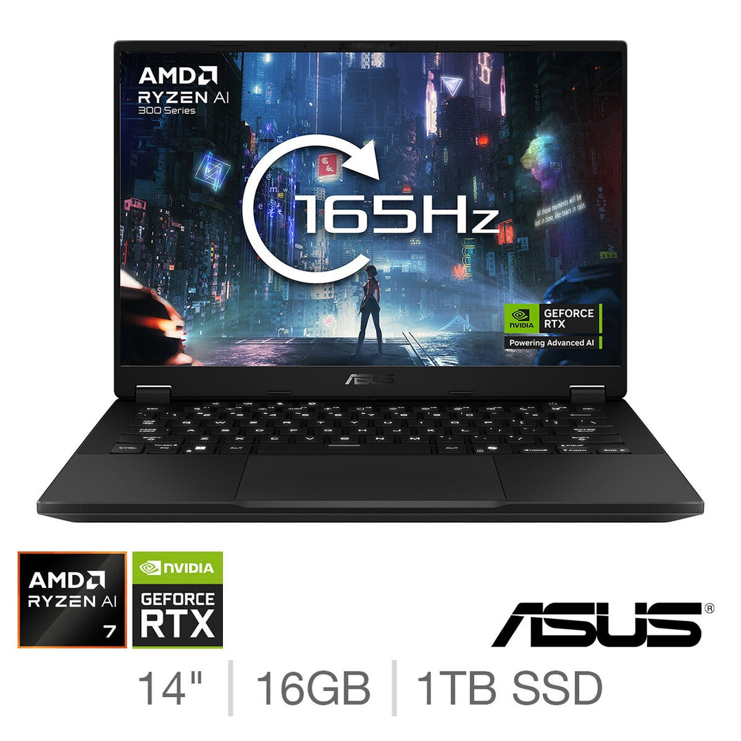ASUS TUF A14, AMD Ryzen AI 7, 16GB RAM, 1TB SSD, NVIDIA GeForce RTX 5050, 14 Inch Gaming Laptop, FA401KH-RG005W