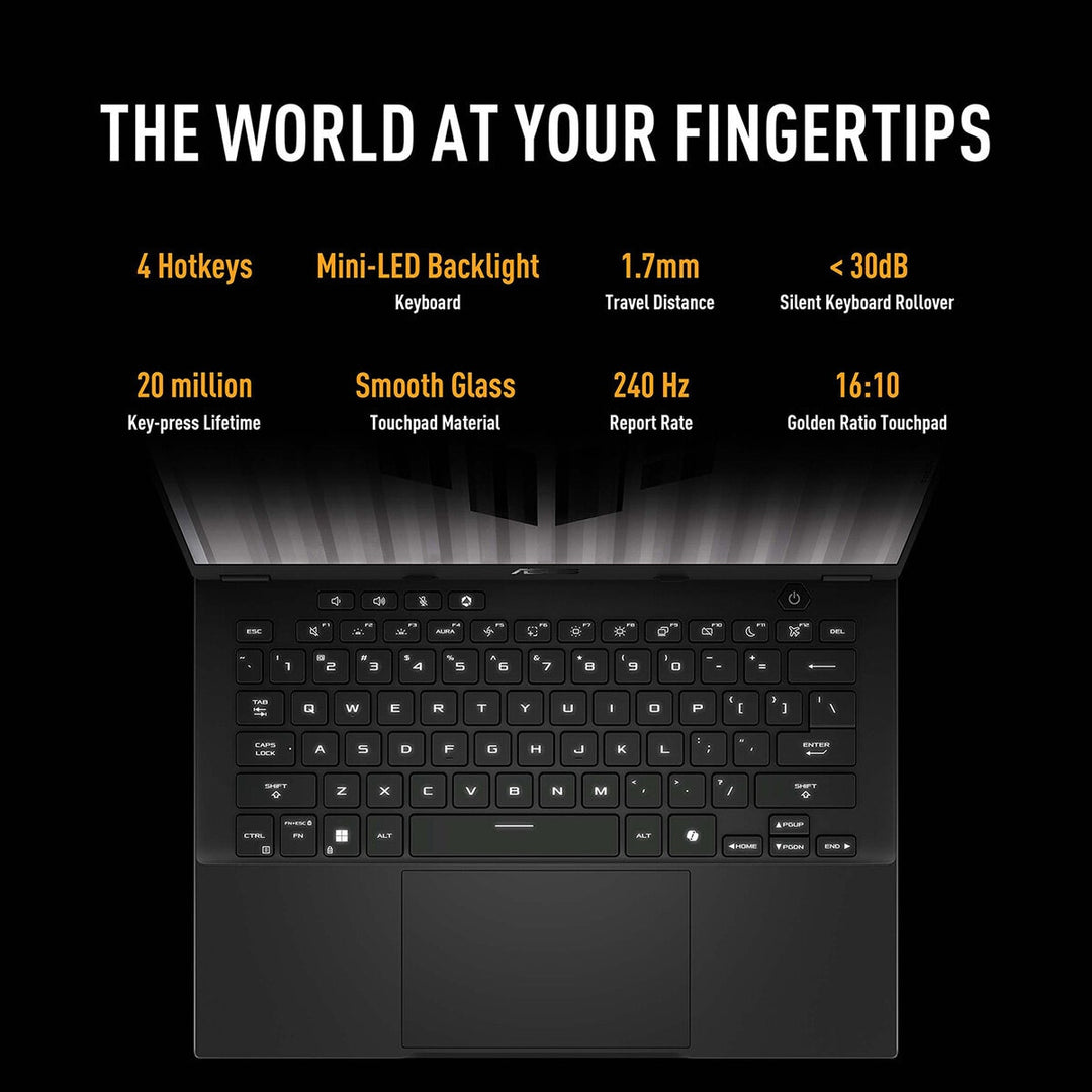 ASUS TUF A14, AMD Ryzen AI 7, 16GB RAM, 1TB SSD, NVIDIA GeForce RTX 5050, 14 Inch Gaming Laptop, FA401KH-RG005W