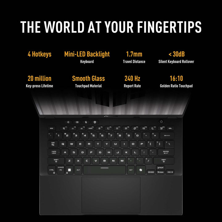 ASUS TUF A14, AMD Ryzen AI 7, 16GB RAM, 1TB SSD, NVIDIA GeForce RTX 5050, 14 Inch Gaming Laptop, FA401KH-RG005W