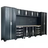 Hilka Garage Pro+ 24 Gauge Steel 11 Piece Cabinet Set
