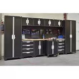Hilka Garage Pro+ 24 Gauge Steel 11 Piece Cabinet Set