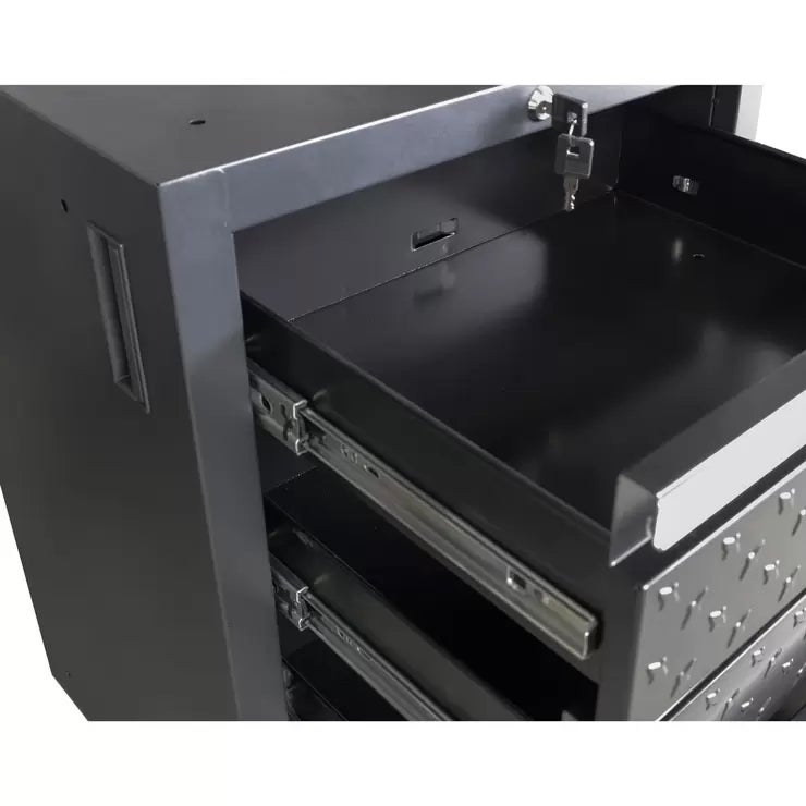 Hilka Garage Pro+ 24 Gauge Steel 11 Piece Cabinet Set