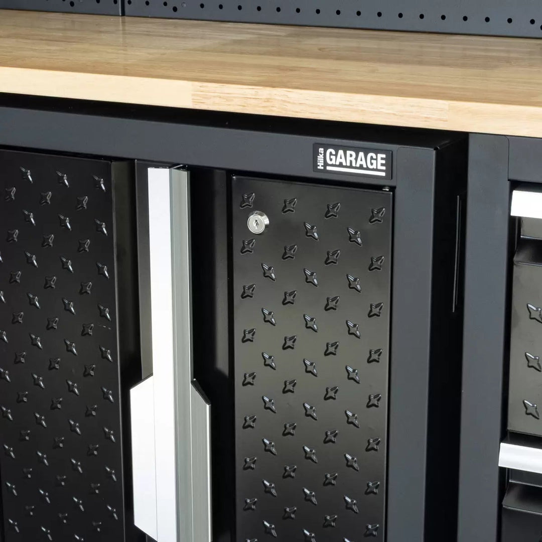 Hilka Garage Pro+ 24 Gauge Steel 11 Piece Cabinet Set