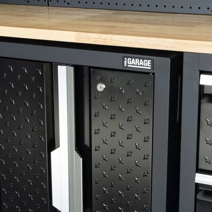 Hilka Garage Pro+ 24 Gauge Steel 11 Piece Cabinet Set