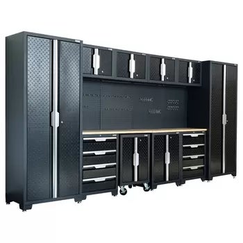 Hilka Garage Pro+ 24 Gauge Steel 11 Piece Cabinet Set