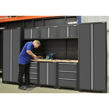 Hilka 24 Gauge Steel 9 Piece Cabinet Set