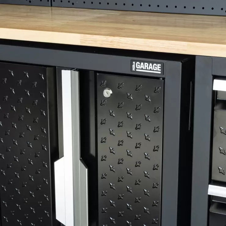 Hilka Garage Pro+ 24 Gauge Steel 11 Piece Cabinet Set