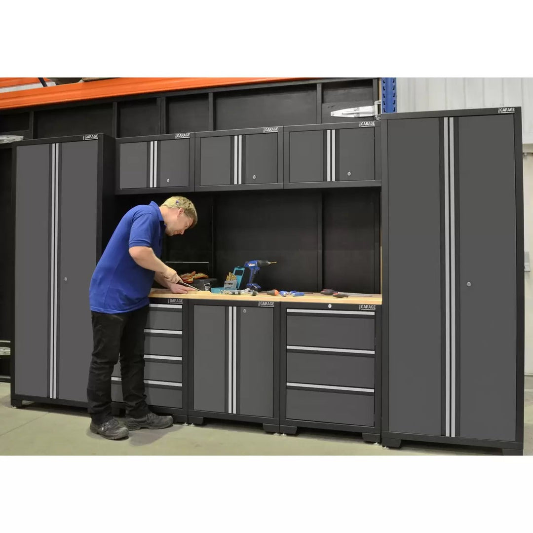 Hilka 24 Gauge Steel 9 Piece Cabinet Set