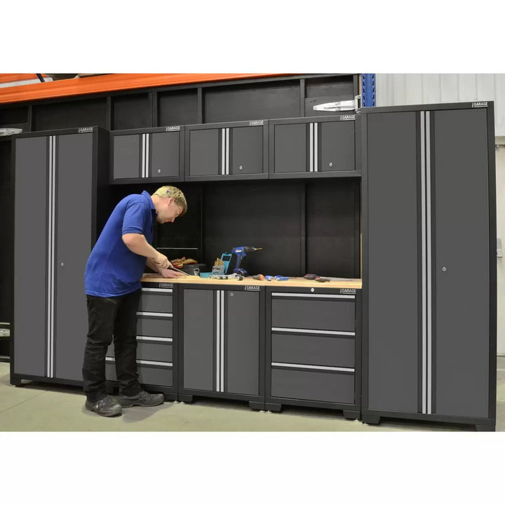 Hilka 24 Gauge Steel 9 Piece Cabinet Set