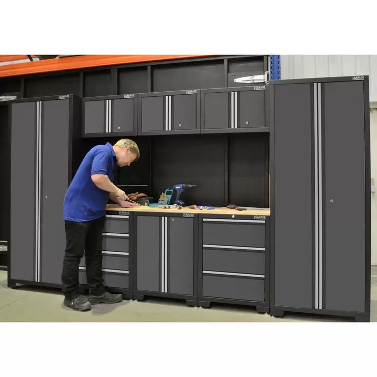 Hilka 24 Gauge Steel 9 Piece Cabinet Set