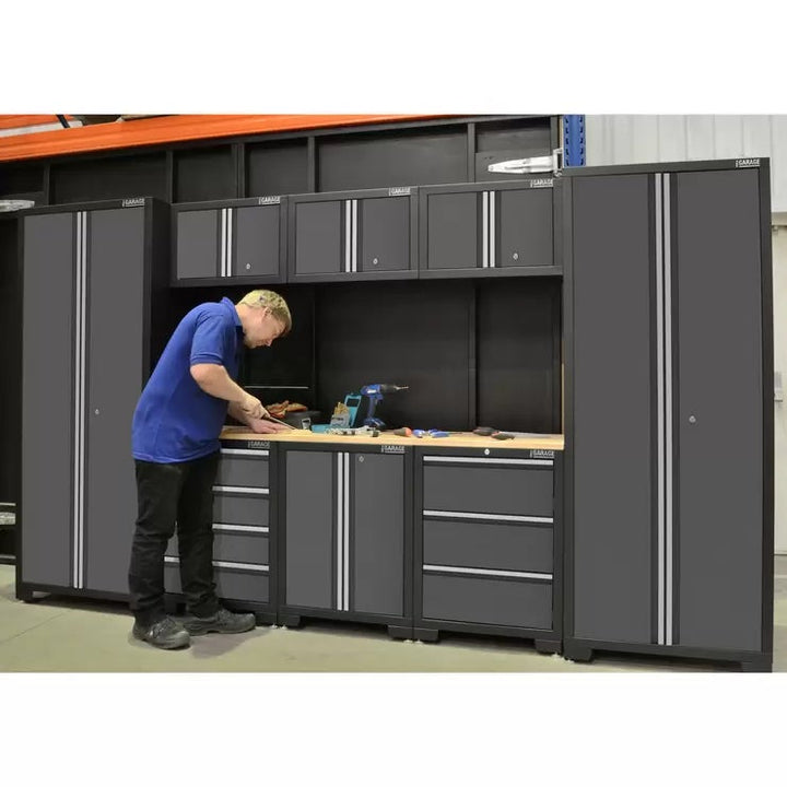Hilka 24 Gauge Steel 9 Piece Cabinet Set