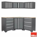 Hilka 7 Piece Garage Corner Cabinet Set