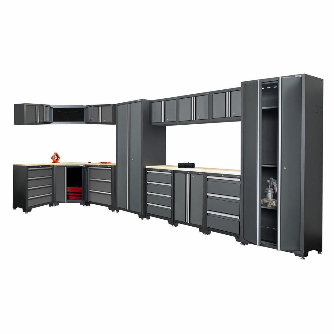 Hilka Garage Bundle 16 piece Corner &amp; Cabinet Storage Set