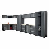Hilka Garage Bundle 16 piece Corner &amp; Cabinet Storage Set