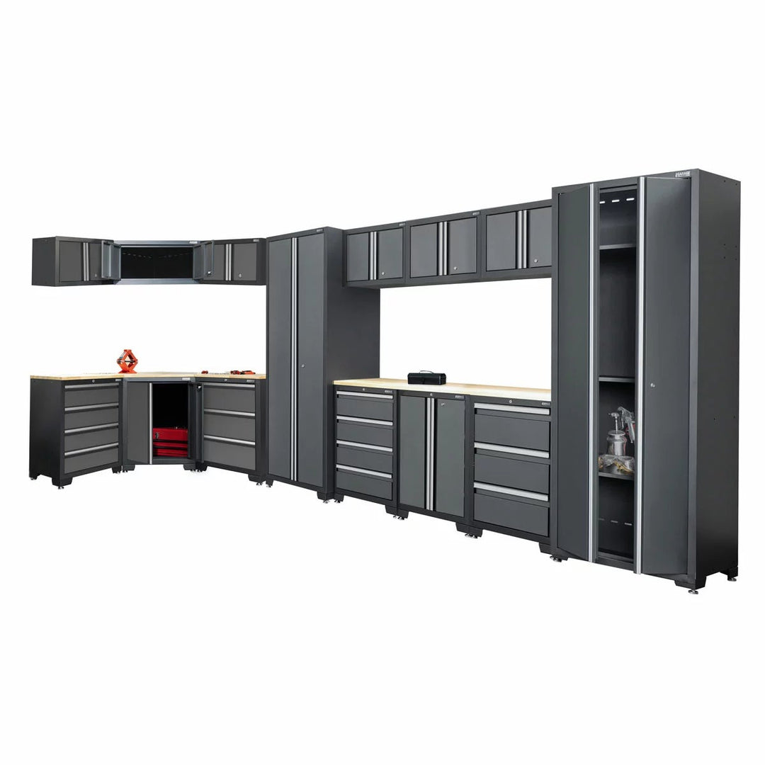 Hilka Garage Bundle 16 piece Corner &amp; Cabinet Storage Set