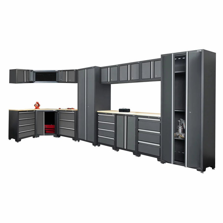 Hilka Garage Bundle 16 piece Corner &amp; Cabinet Storage Set