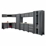 Hilka Garage Bundle 16 piece Corner &amp; Cabinet Storage Set