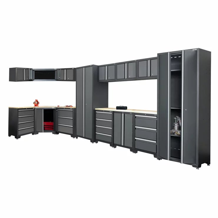 Hilka Garage Bundle 16 piece Corner &amp; Cabinet Storage Set