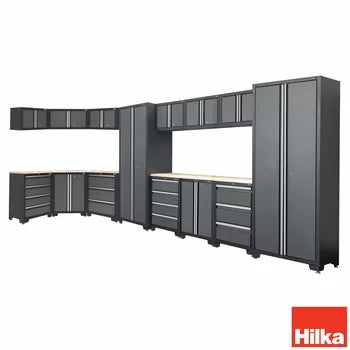 Hilka Garage Bundle 16 piece Corner &amp; Cabinet Storage Set