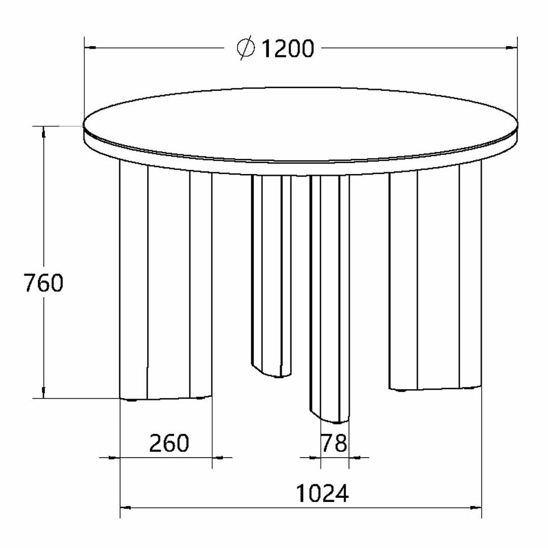 Bentley Designs Alisa Round Sintered Stone Dining Table + 4 Grey Chairs