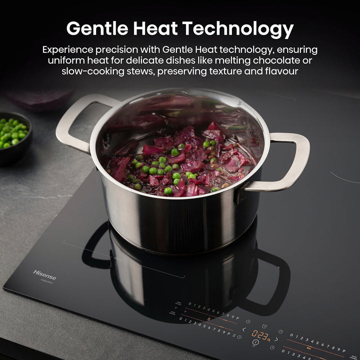 Hisense Hi6 HI8432BSCWF 80cm Induction Hob with Bridge Zone, in Black