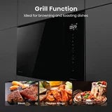 Hisense Hi6 BlackLine BIM325GI63DBGUK Built-In 25L Microwave with Grill, in Jet Black