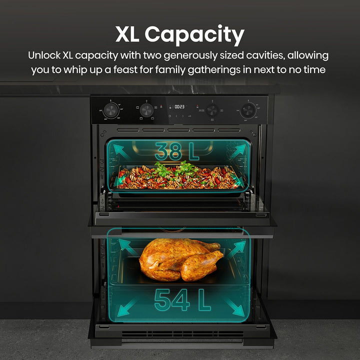 Hisense Hi6 BUD714221CDBG Electric Built-Under Double Oven, A Rated in Black