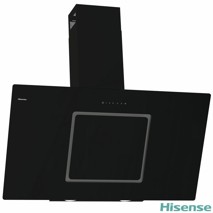 Hisense Hi6 CH10IN14BBUK 100cm Chimney Cooker Hood, A Rated in Black Glass
