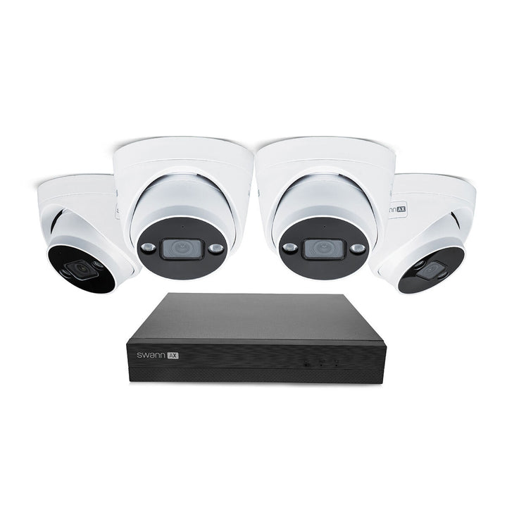 Swann 4K NVR 8 x Channel / 4 x NHD-ADVANXB Dome Cameras with 1TB HDD SWNVK-8ADVANX4D-EU