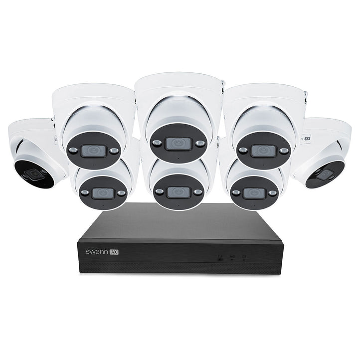 Swann 4K NVR 16 x Channel / 8 x NHD-ADVANXD Dome Cameras with 2TB HDD SWNVK-16ADVANX8B-EU