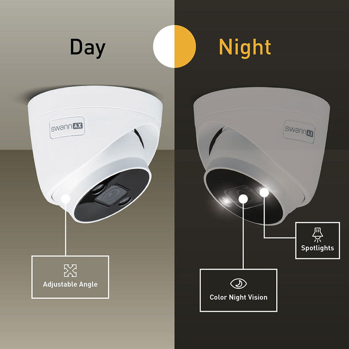 Swann 4K NVR 8 x Channel / 4 x NHD-ADVANCXD Dome & 2 x NHD-ADVANCXB Bullet Cam 1TB HDD