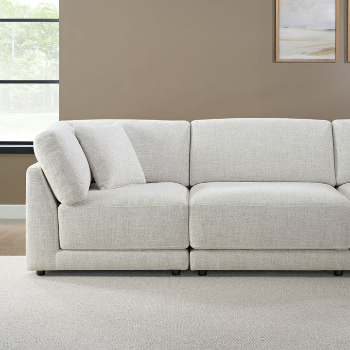 Aiden & Ivy Dayna Grey Fabric 8 Piece Modular Sofa