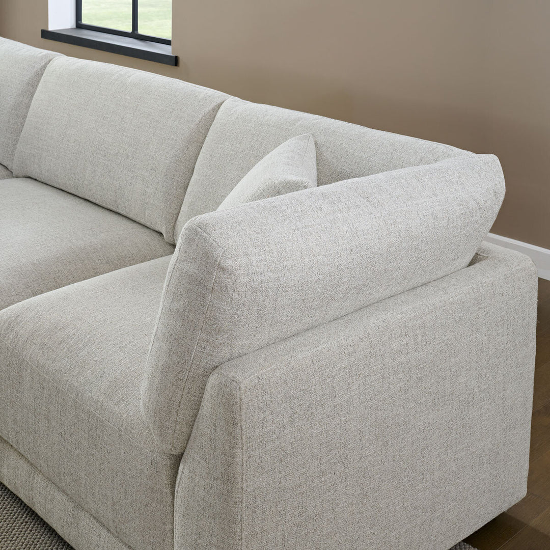 Aiden & Ivy Dayna Grey Fabric 8 Piece Modular Sofa