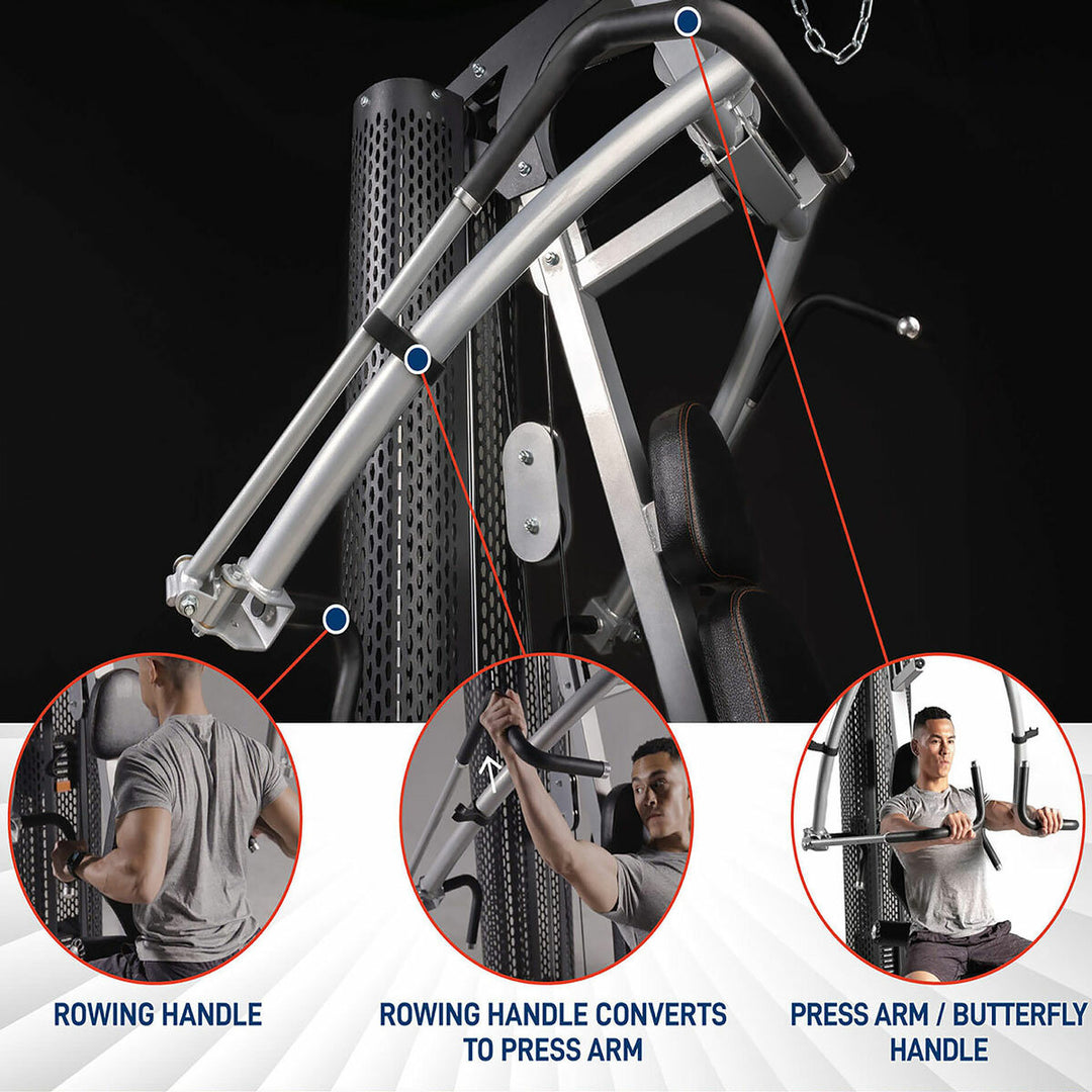 Marcy MWM-8307LP 68kg Stack Deluxe Gym with Leg Press
