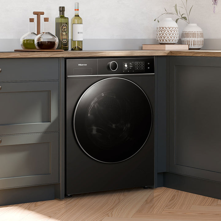 Hisense KitchenFit 5i Series WF5I1045BBQ, 10.5kg Washing Machine, A Rated in Black