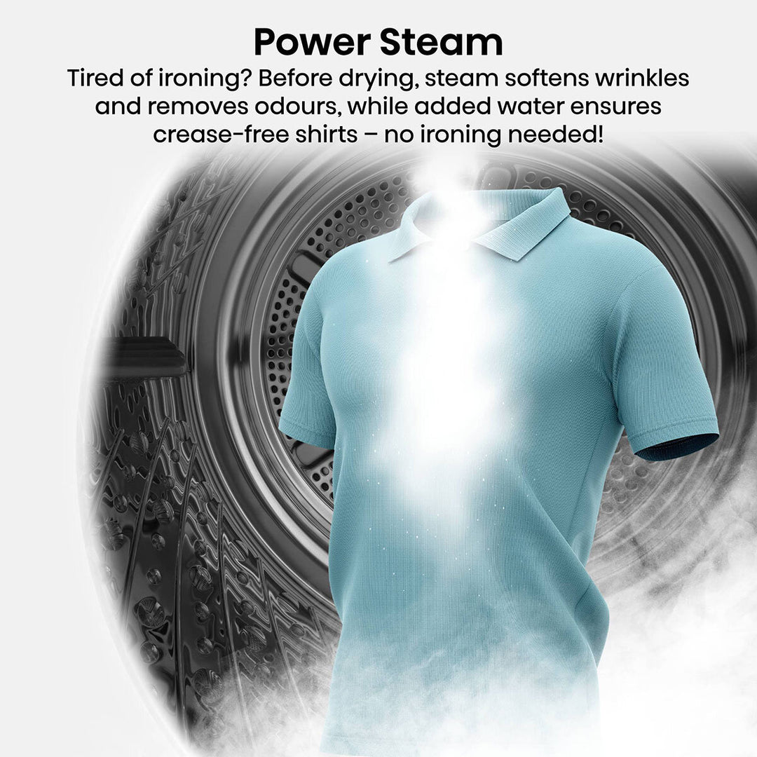 Hisense KitchenFit 5i Series DH5i104BWAB, 10kg Heat Pump Dryer, A+++ Rated in White