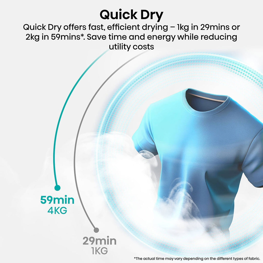 Hisense KitchenFit 5i Series DH5i104BWAB, 10kg Heat Pump Dryer, A+++ Rated in White