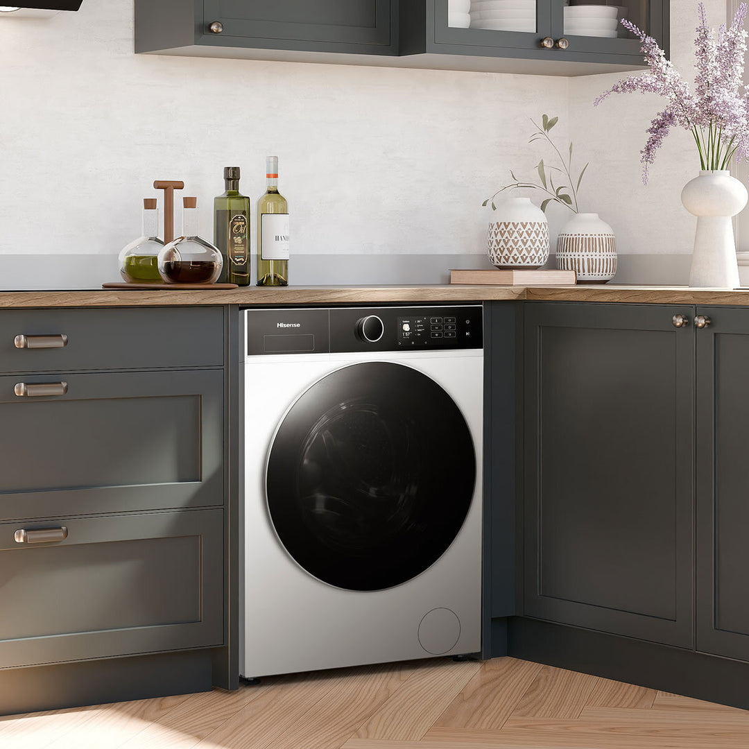 Hisense KitchenFit 5i Series WD5I1245BWR, 12kg/ 8kg Washer Dryer, D Rated in White