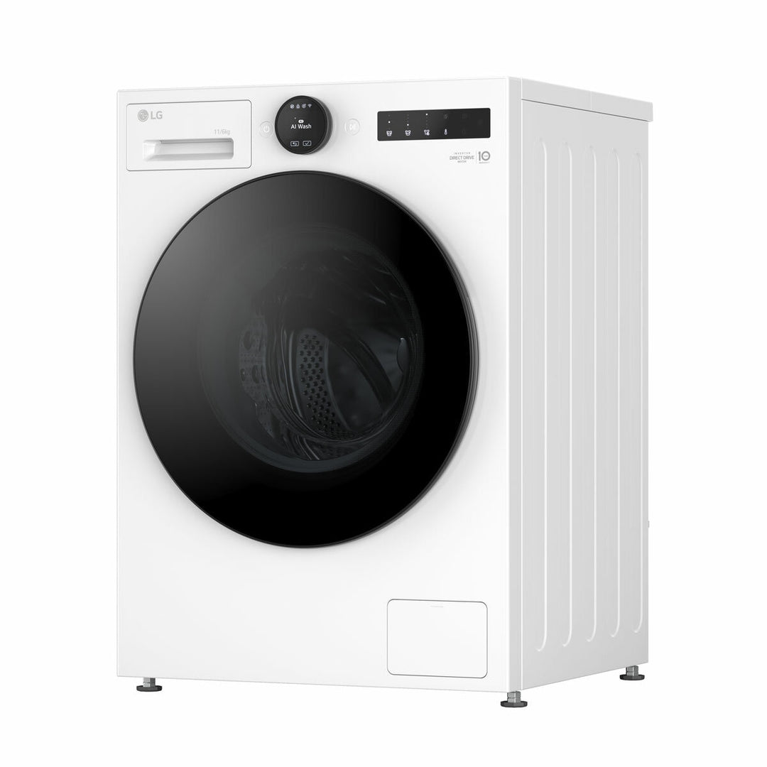 LG W4X7016TWB, 11kg/6kg Washer Dryer, E Rated in White
