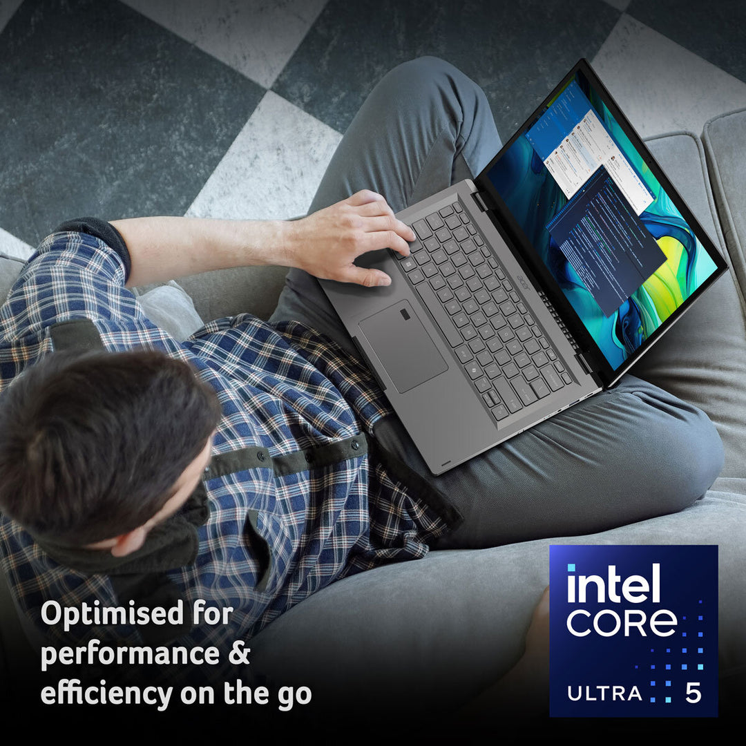 Acer Aspire Spin, Intel Core Ultra 5, 16GB RAM, 1TB SSD, 14 Inch Converitble 2 in 1 Laptop, NX.J3JEK.003