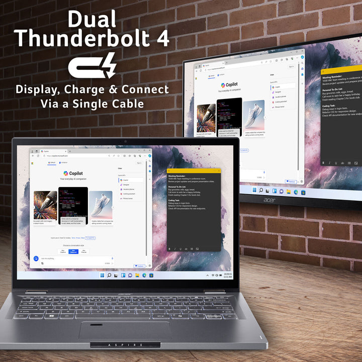 Acer Aspire Spin, Intel Core Ultra 5, 16GB RAM, 1TB SSD, 14 Inch Converitble 2 in 1 Laptop, NX.J3JEK.003