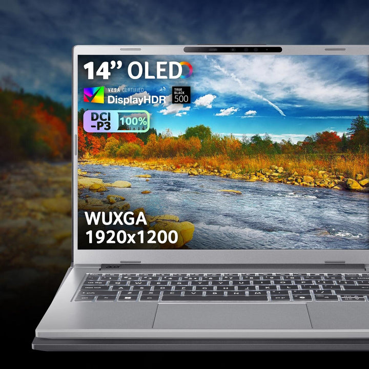 Acer Aspire 14 AI, Copilot+ PC, AMD Ryzen AI 5, 16GB RAM, 512GB SSD, 14 Inch OLED Laptop, NX.JNZEK.001