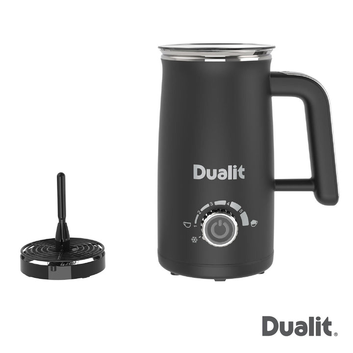 Dualit Milk Frother & Hot Chocolate Maker Max with 4 x Single Serve Belgian Chocolate Sachets , 10140