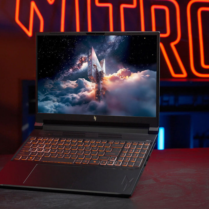 Acer Nitro V16 AI, AMD Ryzen 7, 16GB RAM, 512GB SSD, NVIDIA GeForce RTX 5060, 16 Inch Gaming Laptop, NH.QYXEK.005